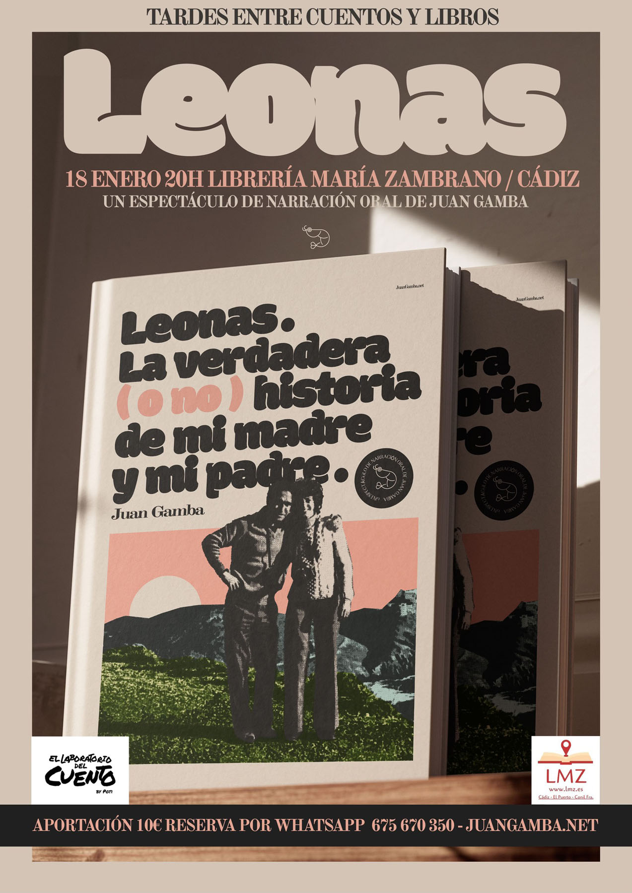 Cartel de «Leonas», con Juan Gamba.