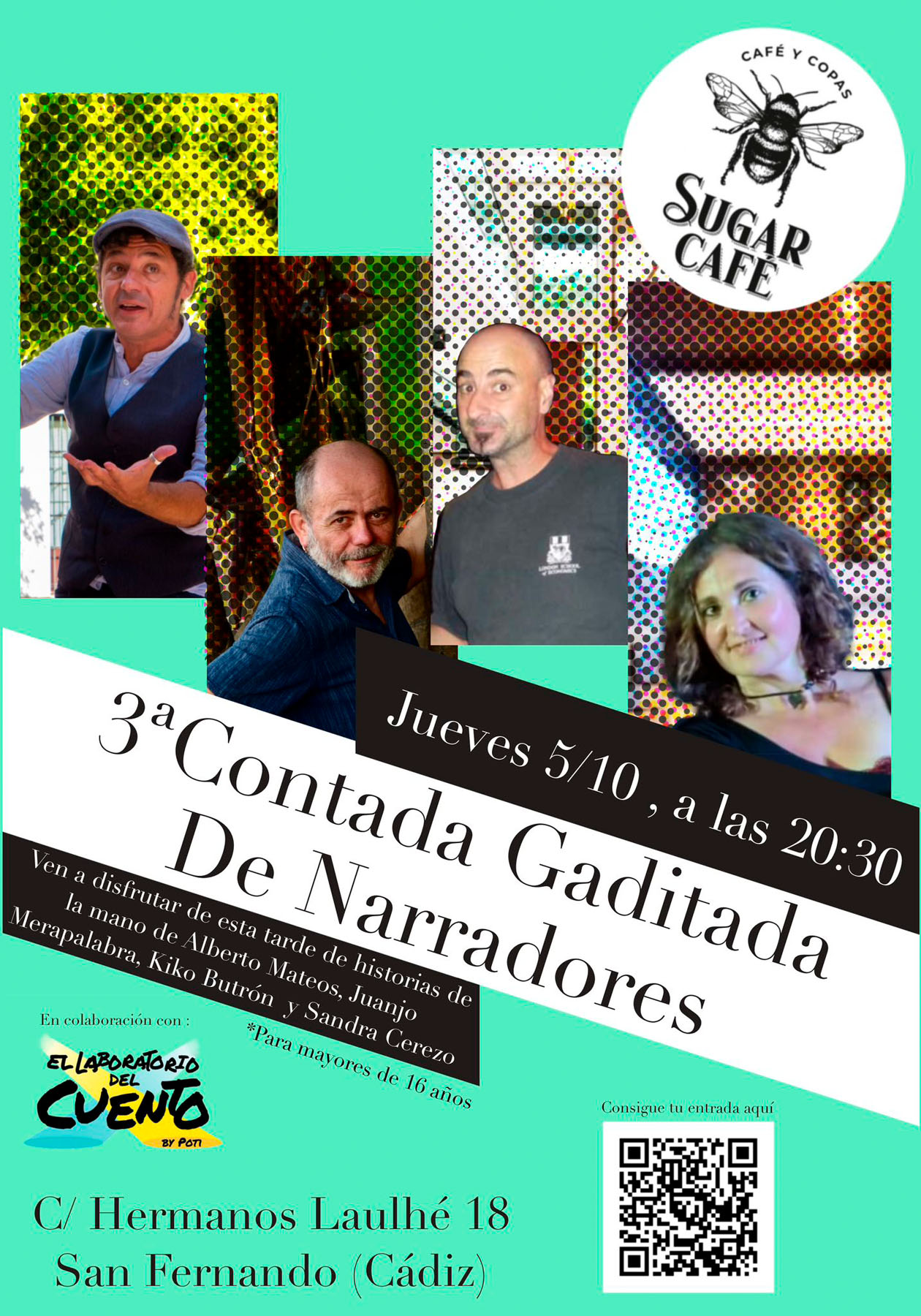 Cartel de «3ª CONTADA GADITANA DE NARRADORES».
