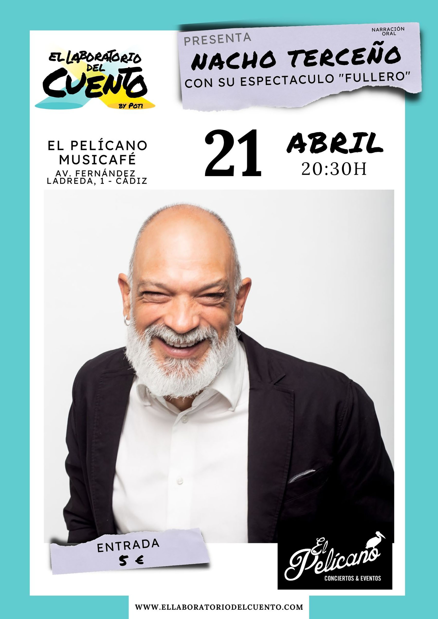 Cartel de «Fullero», con Nacho Terceño.